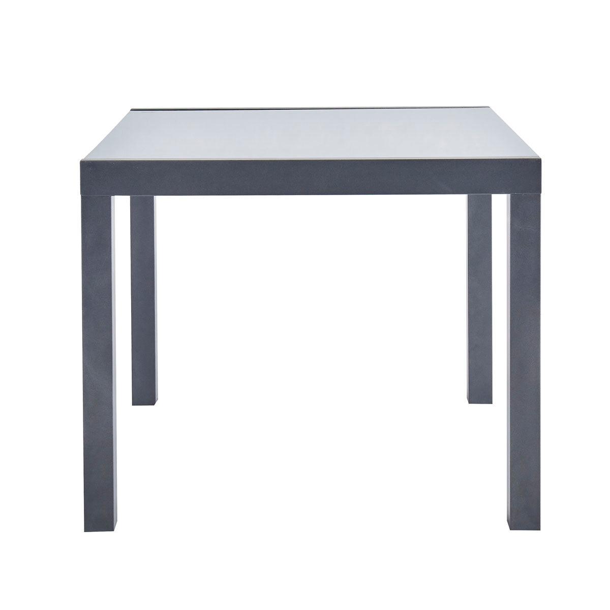 Naterial Mesa de Comedor de Aluminio Extensible Apta para Exterior, Modelo Lyra II - LuzDeco