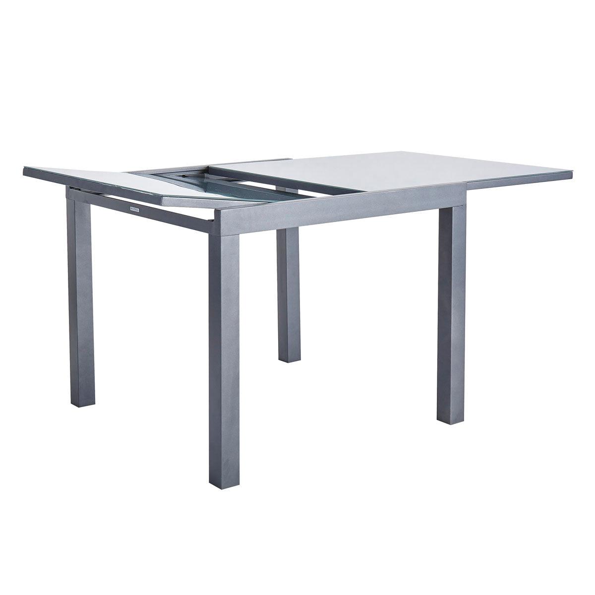 Naterial Mesa de Comedor de Aluminio Extensible Apta para Exterior, Modelo Lyra II - LuzDeco