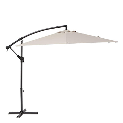 Naterial Sombrilla para Jardín 290cm Hexagonal con Brazo Lateral, Modelo Polar