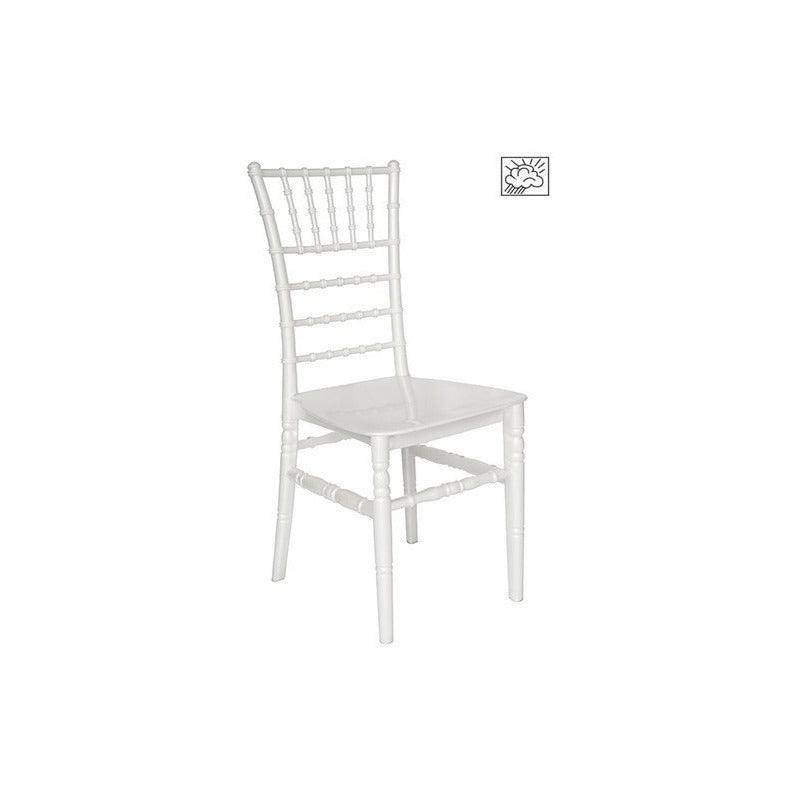 Offiho Set de 2 Sillas de Comedor Vintage Para Eventos Aptas para Exterior e Interior con Protección UV, Modelo FESTINA - LuzDeco