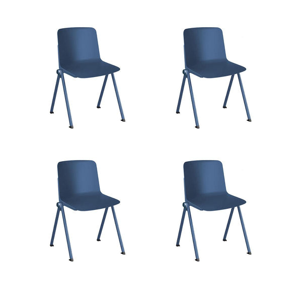 Offiho Set de 4 Sillas de Comedor Durable Para Interior y Exterior con Protección UV, Modelo Plus OHV73 - LuzDeco