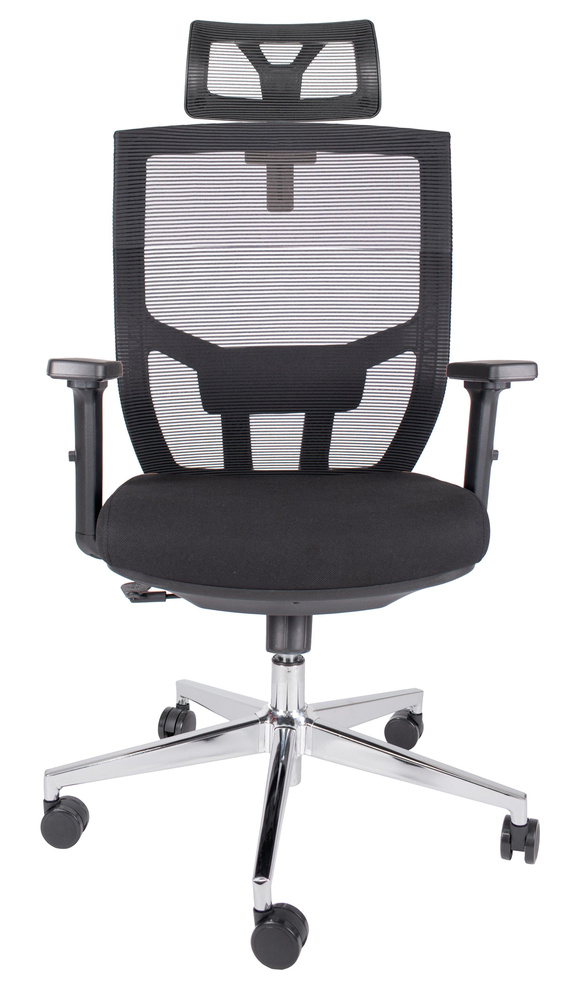 Offiho Silla De Escritorio Ergonómica Reclinable con Altura Ajustable con Tapiz Mesh, Modelo AIKON OHE 705 - LuzDeco