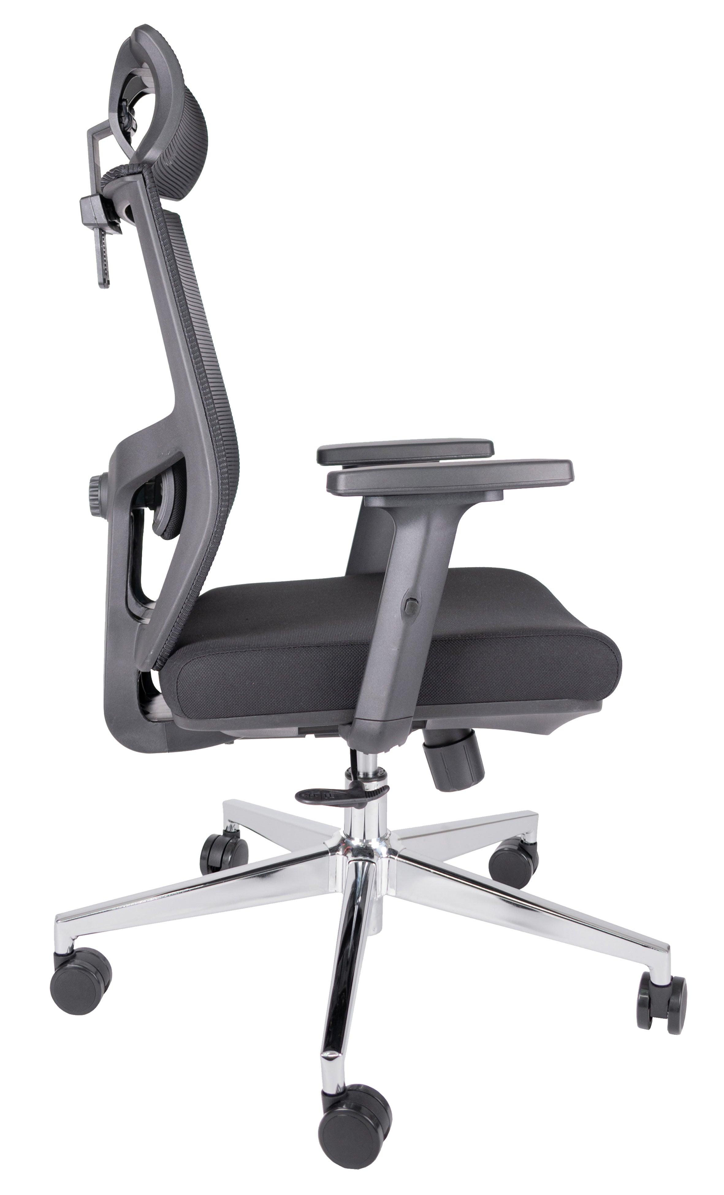 Offiho Silla De Escritorio Ergonómica Reclinable con Altura Ajustable con Tapiz Mesh, Modelo AIKON OHE 705 - LuzDeco