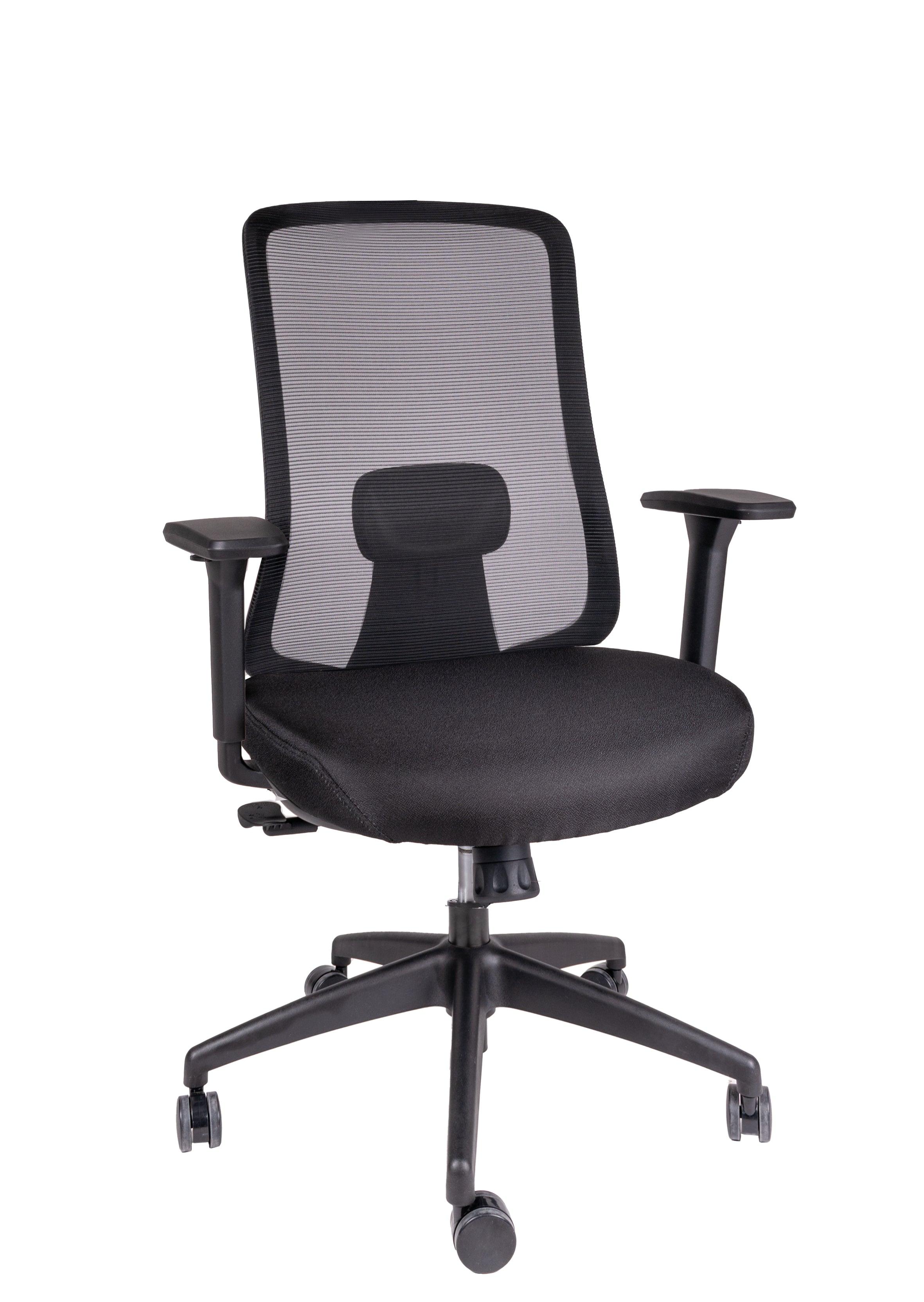 Offiho Silla De Escritorio Ergonómica Reclinable con Altura Ajustable con Tapiz Mesh, Modelo CREW OHE112 - LuzDeco