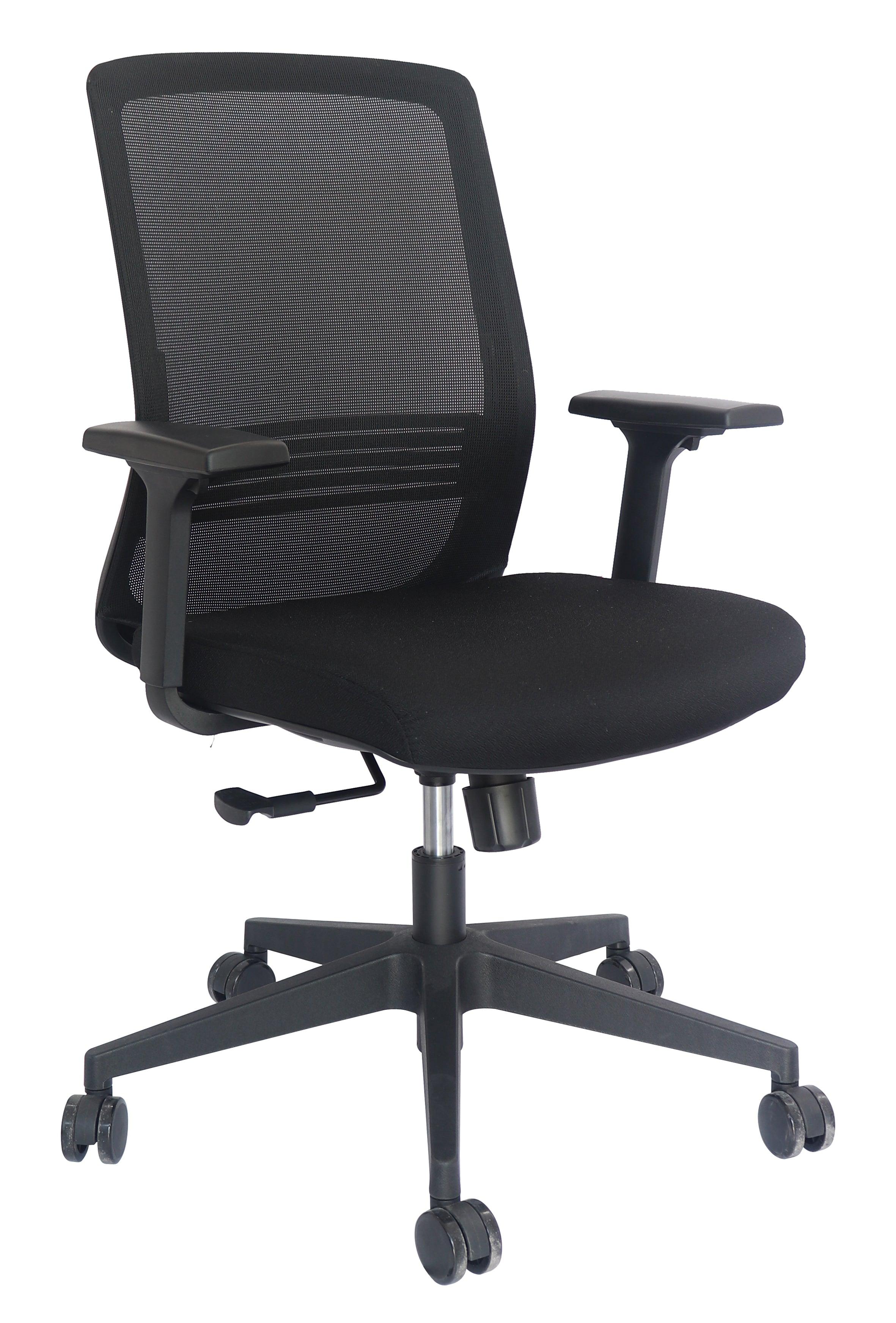 Offiho Silla De Escritorio Ergonómica Reclinable con Altura Ajustable con Tapiz Mesh, Modelo OHE110 ASPE - LuzDeco