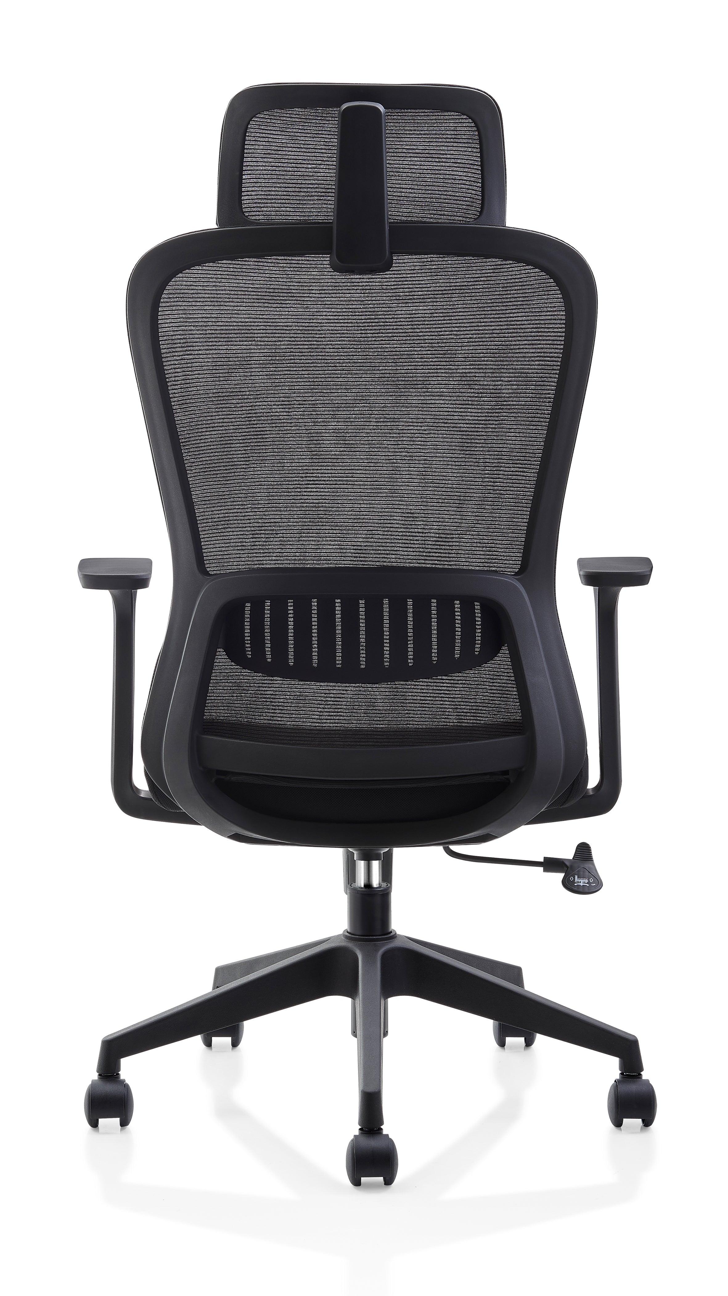 Offiho Silla De Escritorio Ergonómica Reclinable con Altura Ajustable con Tapiz Mesh, Modelo OHE175-COZY - LuzDeco