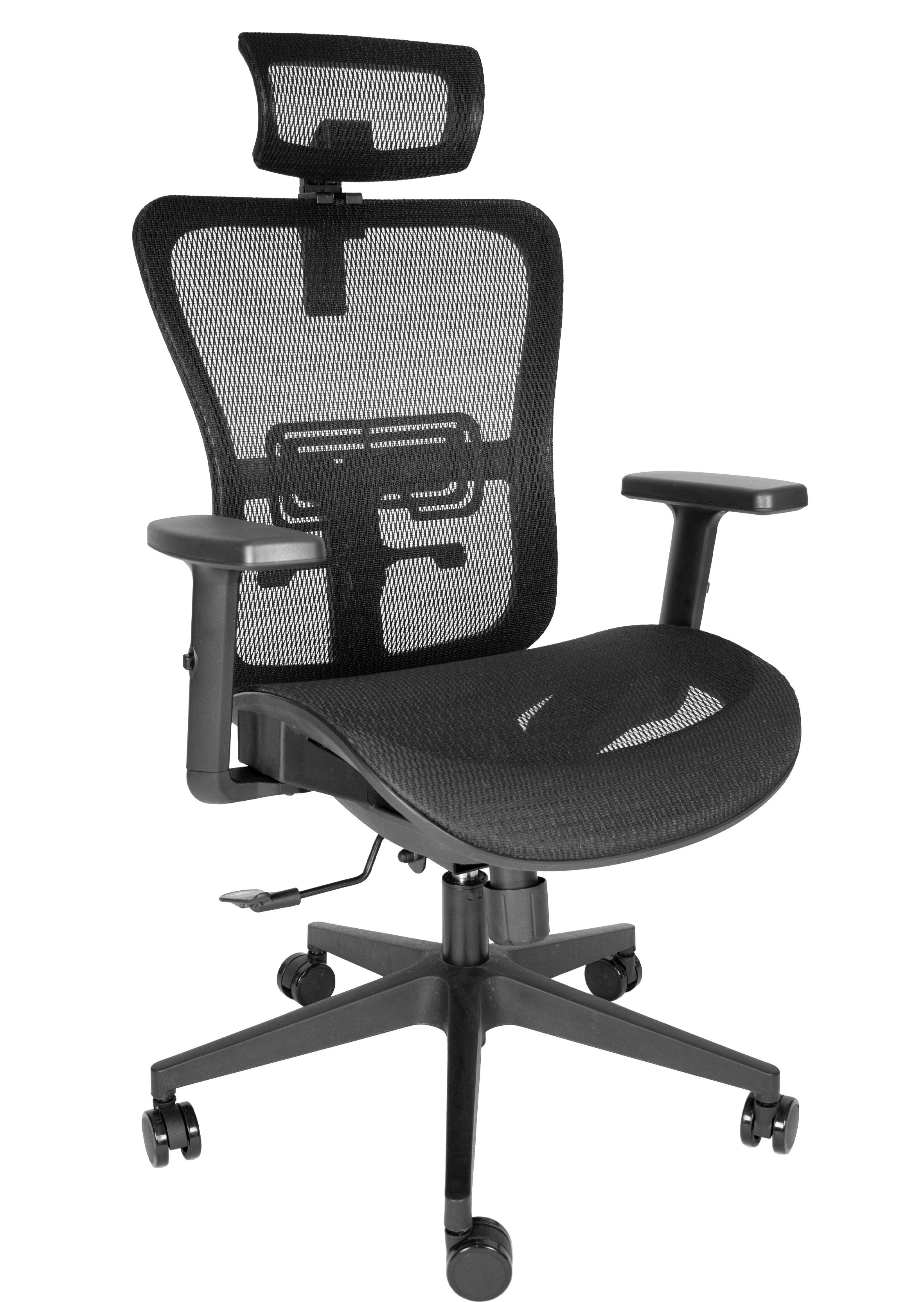 Offiho Silla De Escritorio Ergonómica Reclinable con Altura Ajustable con Tapiz Mesh, Modelo OHE605 DRACO - LuzDeco