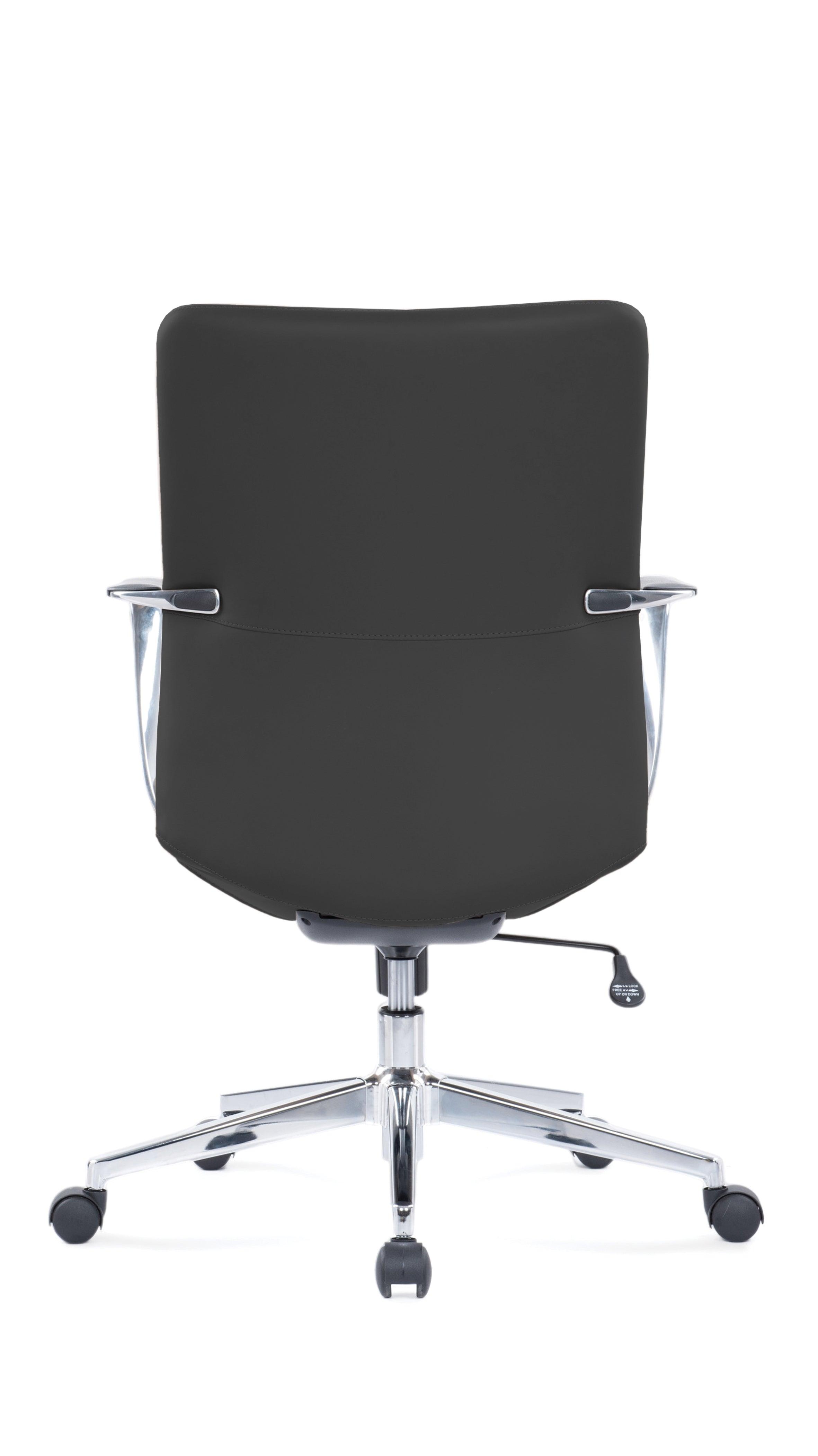 Offiho Silla De Escritorio Ergonómica Reclinable con Altura Ajustable con Tapiz Tipo Piel, Modelo OHE163 FENIX - LuzDeco