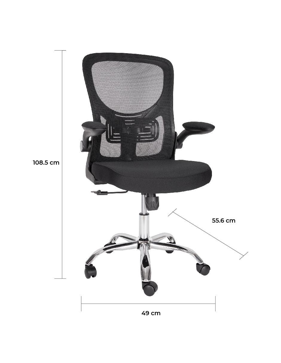 Offiho Silla De Oficina Ergonómica Reclinable con Altura Ajustable, Modelo Brescia-Operativo - LuzDeco