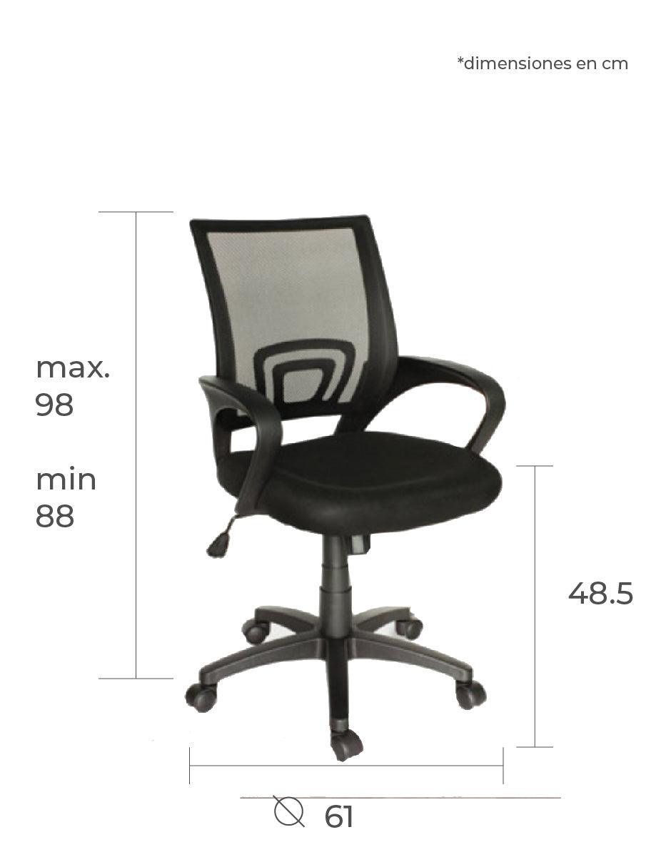 Offiho Silla de Oficina Ergonómica Reclinable con Altura Ajustable, Modelo Eco-Chair - LuzDeco