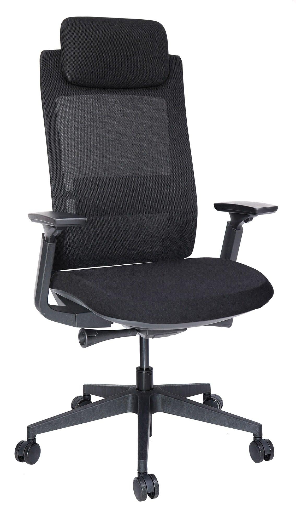 Offiho Silla de Oficina Ergonómica Reclinable con Altura Ajustable, Modelo QUO EJECUTIVA OHE-805 - LuzDeco