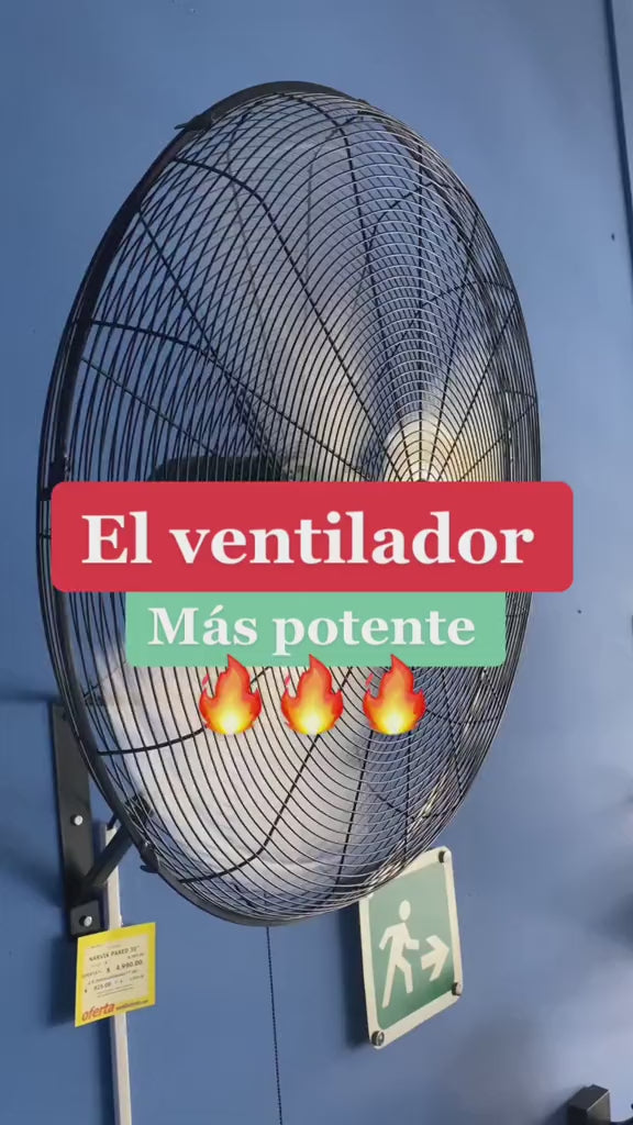 Narvik Ventilador de Pared 30" Industrial 230W con  Aspas de Aluminio, Amplia Oscilación, Modelo NA1130 / NA-W30