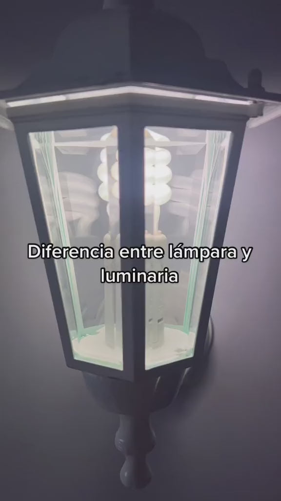  Lámpara LED Exterior con Sensor de Movimiento Estevez A-427 - Foco E26 - IP65- LuzDeco