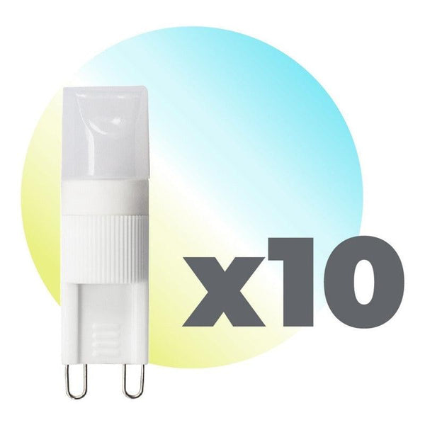10 Focos LED | LED-G9 | 2W | Base Estándar E26