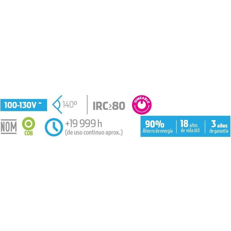 6 Focos LED | LED-G9 | 2W | Base Estándar E26 - LuzDeco