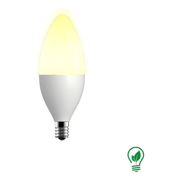 Foco LED Tipo Vela Estevez E81121-04 - Luz Cálida 2700K, Base E12, 4W
 - LuzDeco