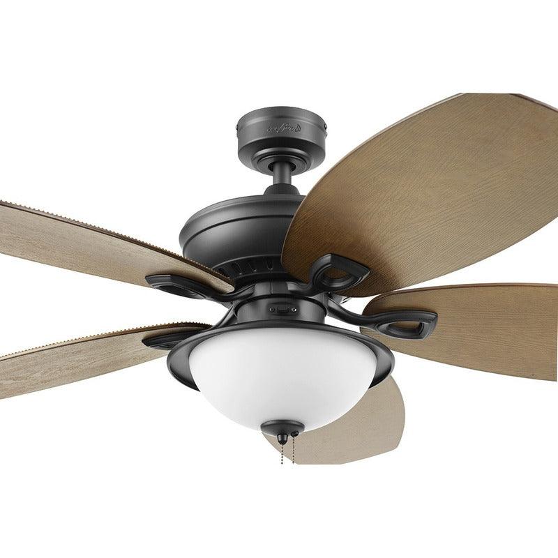 Coolfan Ventilador de Techo con Luz de 52'' con 5 Aspas y Control de Cadena, Modelo Huracán Tropical 66406 - LuzDeco