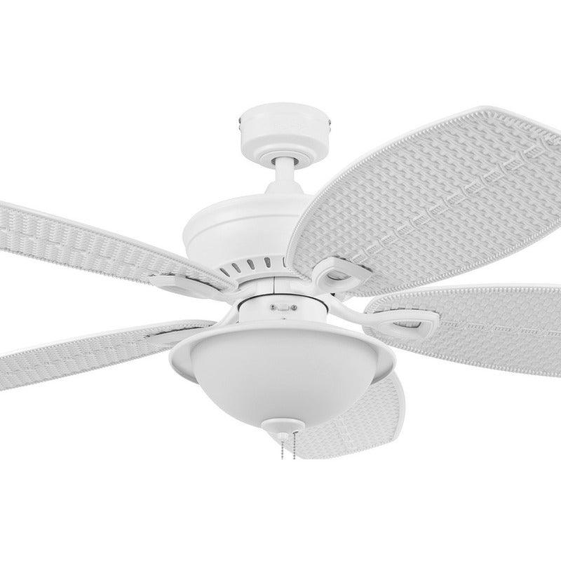 Coolfan Ventilador de Techo con Luz de 52'' con 5 Aspas y Control de Cadena, Modelo Huracán Tropical 66406 - LuzDeco