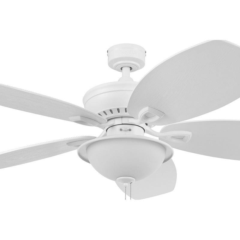 Coolfan Ventilador de Techo con Luz de 52'' con 5 Aspas y Control de Cadena, Modelo Huracán Tropical 66406 - LuzDeco