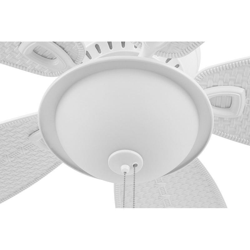 Coolfan Ventilador de Techo con Luz de 52'' con 5 Aspas y Control de Cadena, Modelo Huracán Tropical 66406 - LuzDeco