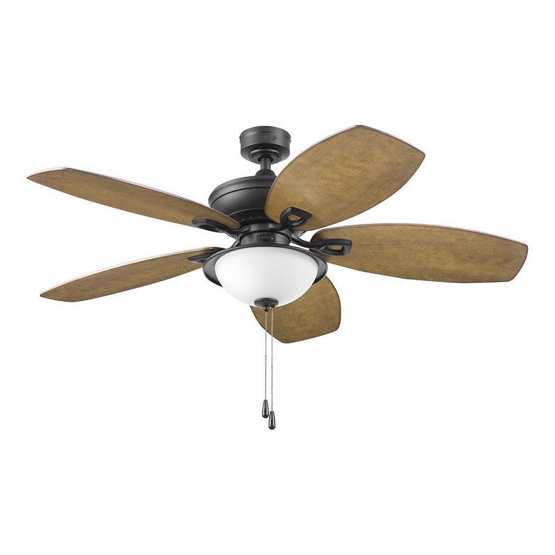 Coolfan Ventilador de Techo con Luz de 52'' con 5 Aspas y Control de Cadena, Modelo Huracán Tropical 66406 - LuzDeco