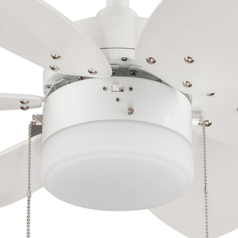 Coolfan Ventilador de Techo de 30'' con 6 Aspas y Control de Cadena, Modelo Lombardo 48501 - LuzDeco