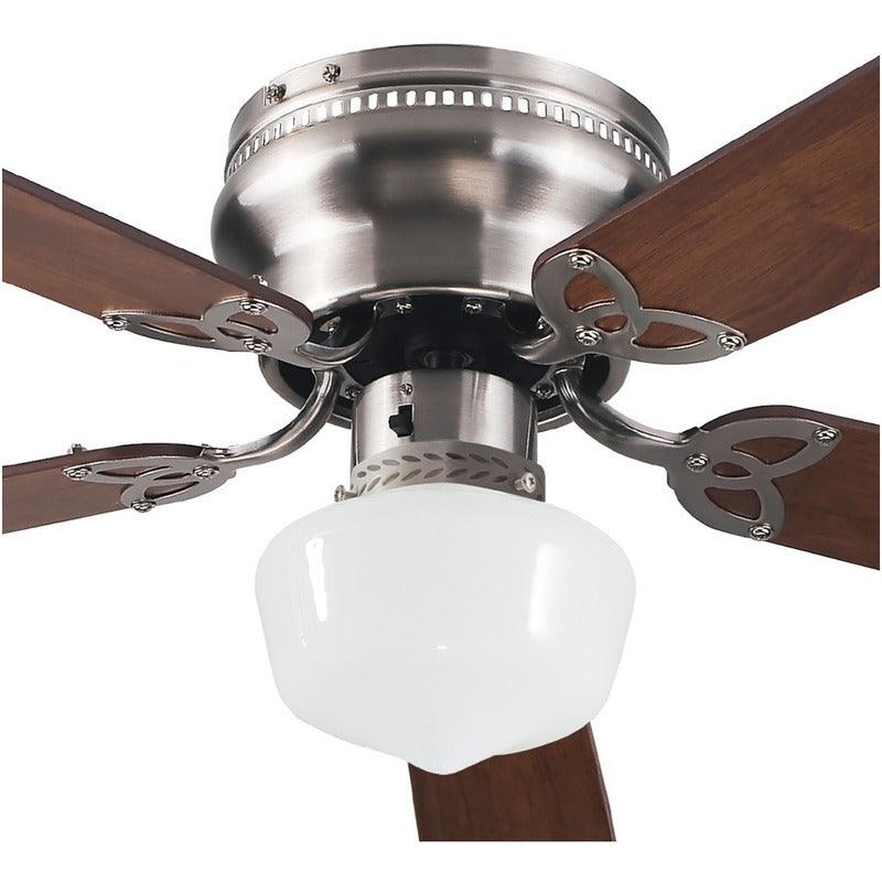 Coolfan Ventilador de Techo de 42'' con Luz y 5 Aspas Reversibles con Control Remoto, Modelo Brisa 44401 - LuzDeco