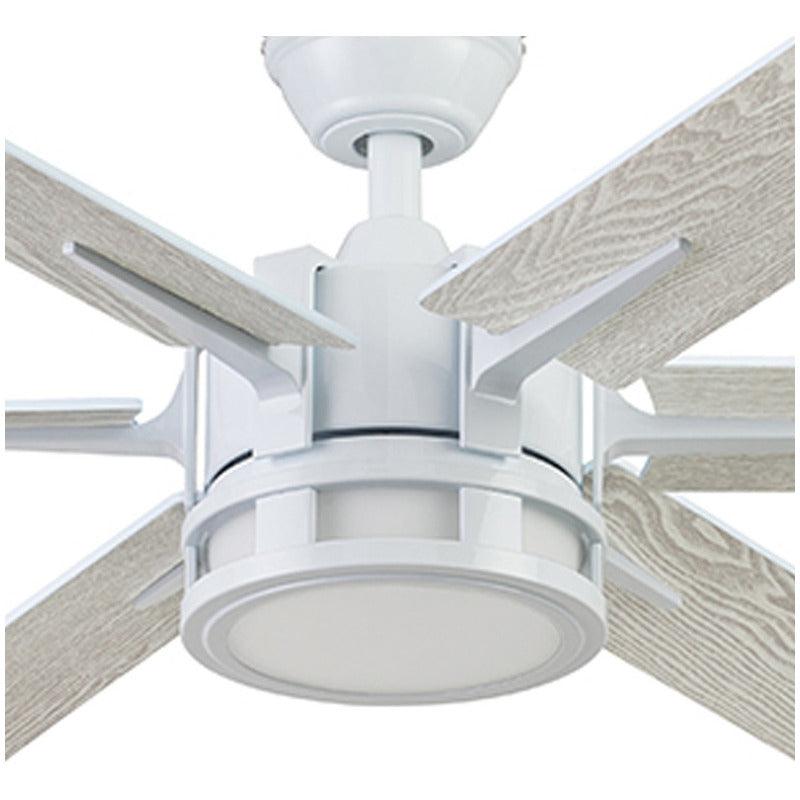 Coolfan Ventilador de Techo de 6 Aspas Reversibles de 56'' con Control Remoto, Modelo Santana 51402 - LuzDeco