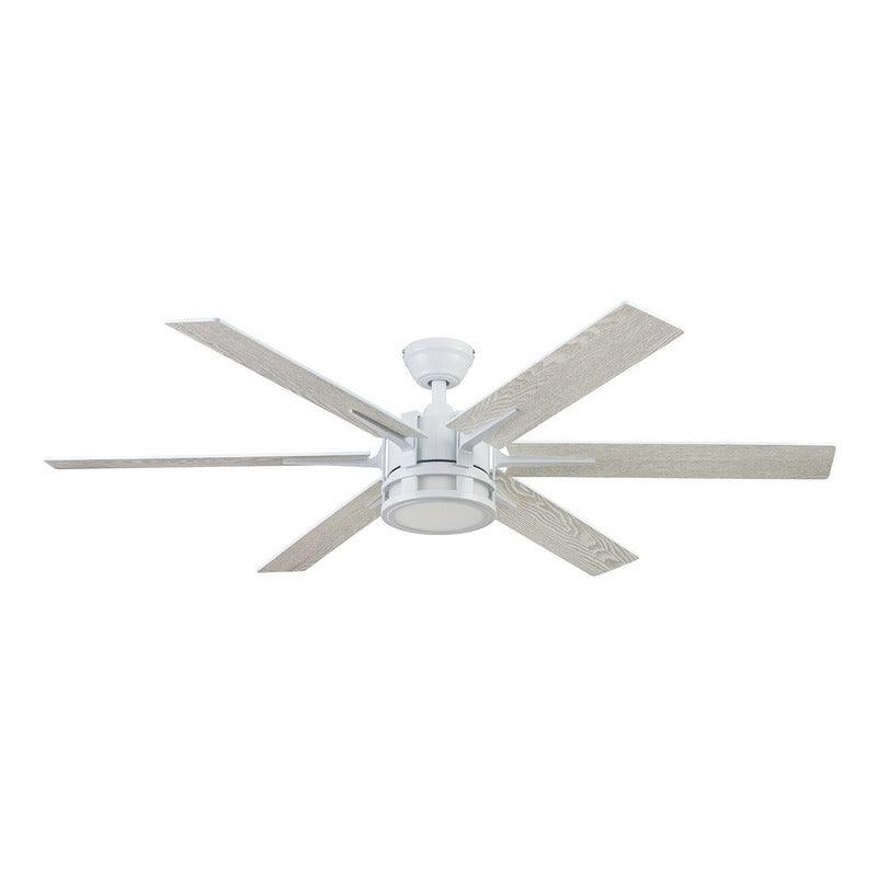 Coolfan Ventilador de Techo de 6 Aspas Reversibles de 56'' con Control Remoto, Modelo Santana 51402 - LuzDeco