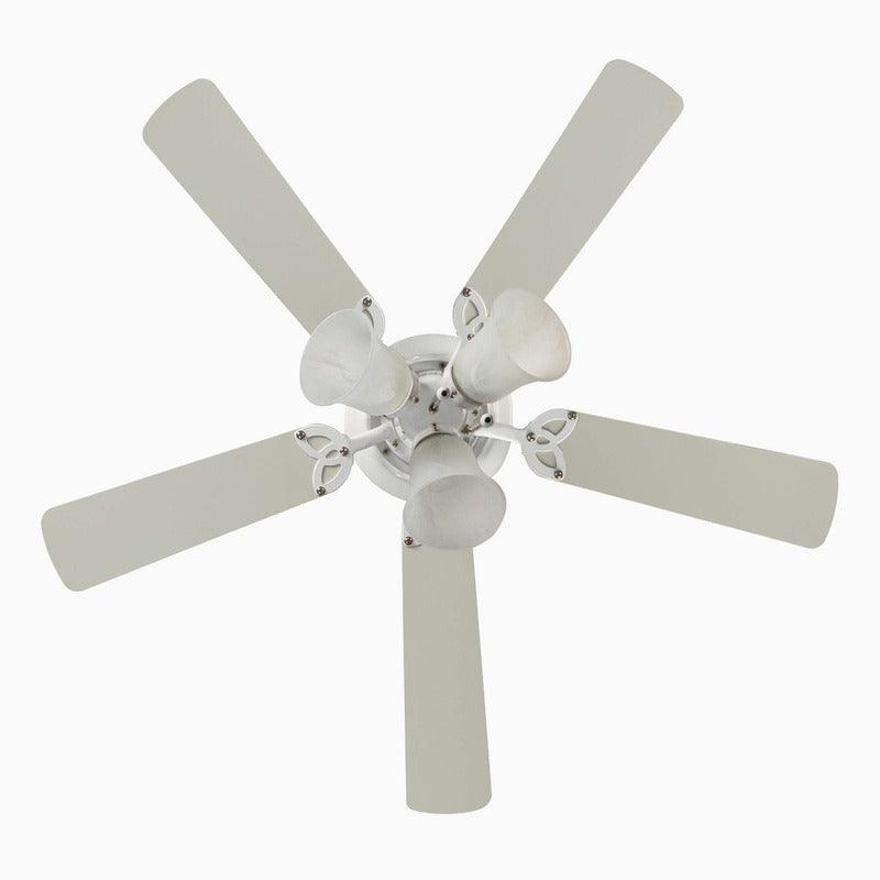 Coolfan Ventilador de Techo de Madera de 42'' con Luz y 5 Aspas Reversibles con Control de Cadena, Modelo Brisa 45201 - LuzDeco