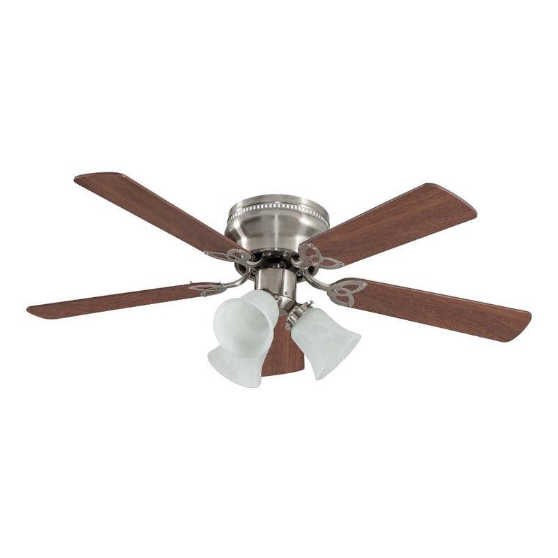 Coolfan Ventilador de Techo de Madera de 42'' con Luz y 5 Aspas Reversibles con Control de Cadena, Modelo Brisa 45201 - LuzDeco