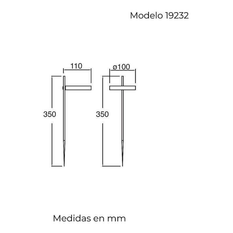 Lámpara LED | 19232 | Estaca Solar | Para Jardín y Exterior | Plateado - LuzDeco