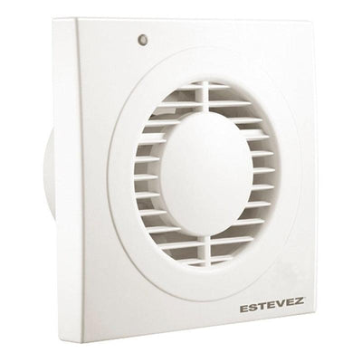 Estevez Extractor de Aire de 4" con Rejilla Frontal Para Baño / Cocina, Pared, Modelo 2404-UB(eco)