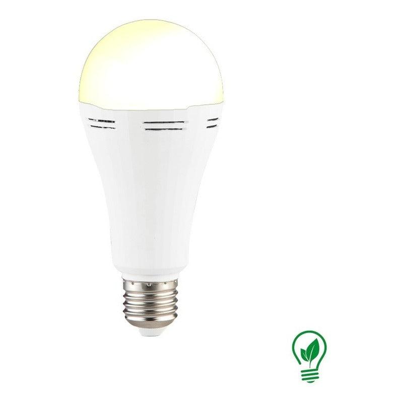 Foco LED | E81193 | 9W | Base Estándar E26 | Luz Cálida 2700K / Luz Fría 6500K | Batería de Emergencia - LuzDeco