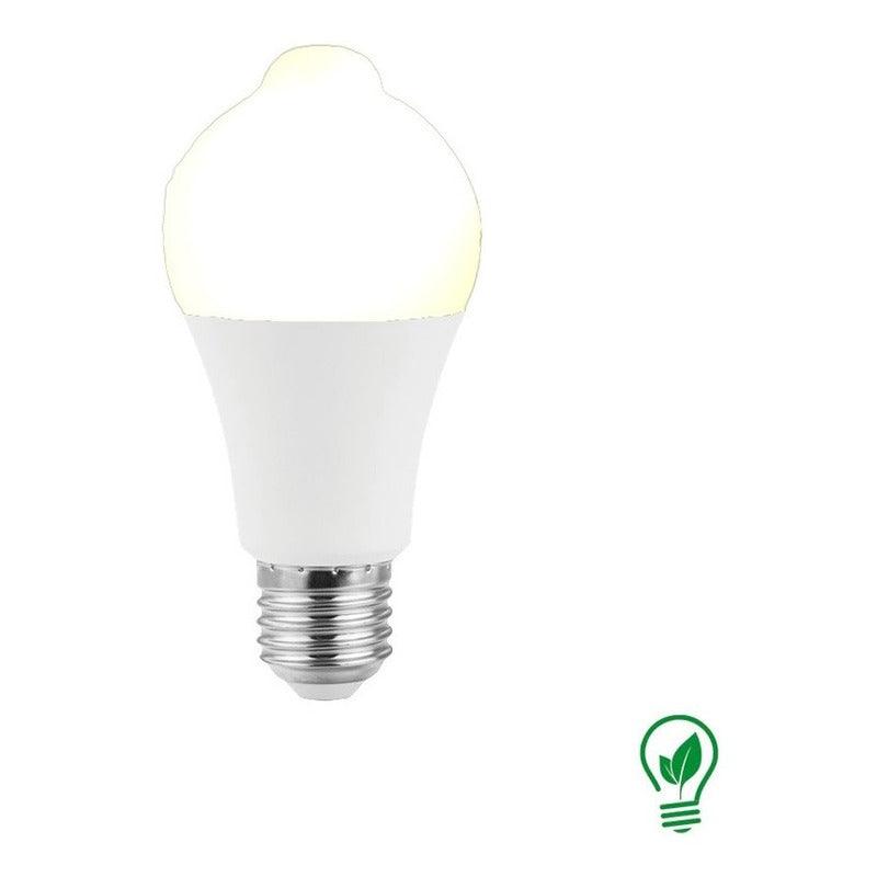 Foco LED | E81193 | 9W | Base Estándar E26 | Luz Cálida 2700K / Luz Fría 6500K | Fotocelda y Sensor de Movimiento - LuzDeco