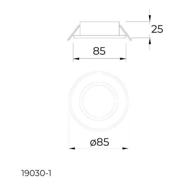 Foco LED Empotrable Orientable Niquel MR16 GU5.3 Estevez 19030-1 - 50W máx - Iluminación Ajustable - LuzDeco
