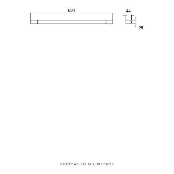 Luminaria LED Lineal Estevez 5710-0: 10W, Luz Neutra, Enlazable, Ideal para Hogar y Oficina - LuzDeco