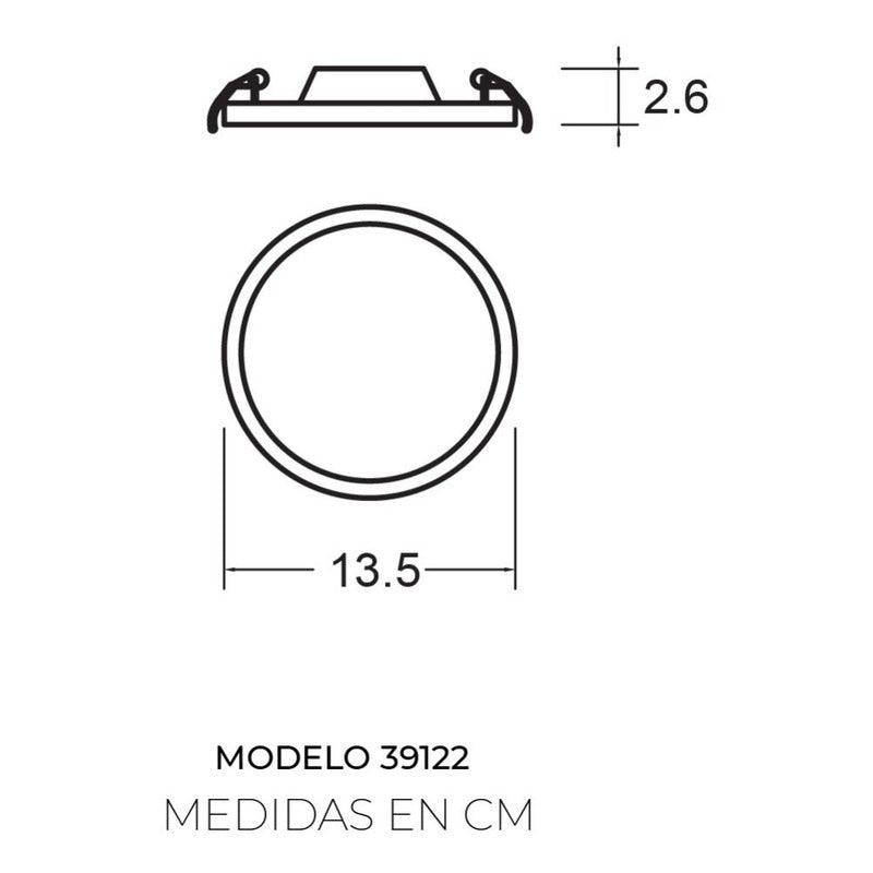  Lámpara LED Empotrable Estevez 39322-0-CNW 12W: Techo, 3 Colores, Ahorra Energía - LuzDeco