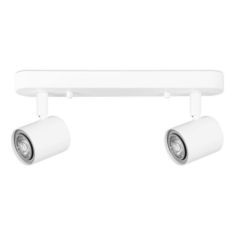 Foco LED Orientable en Riel Estevez EDE-0480-BLA - Base GU10 - Blanco - Diseño Moderno - LuzDeco