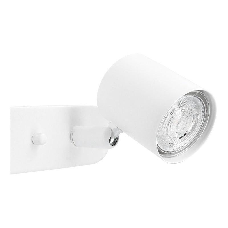 Foco LED Orientable en Riel Estevez EDE-0480-BLA - Base GU10 - Blanco - Diseño Moderno - LuzDeco