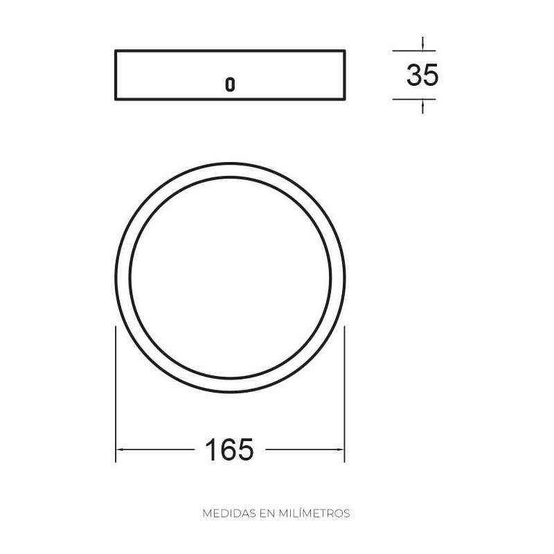 Lámpara Led | 39133 | 18W | Sobreponer Techo | Luz Cálida 3000K - LuzDeco