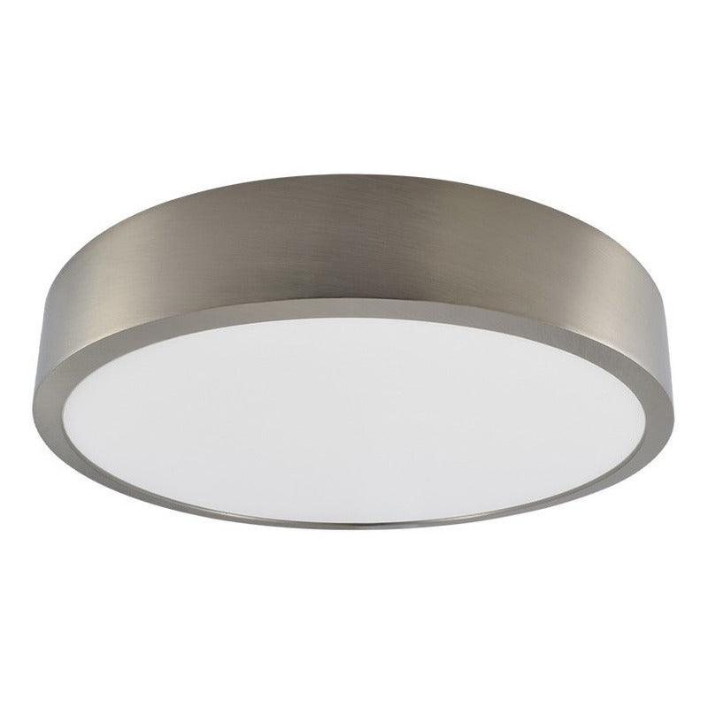 Lámpara Led | 39133 | 18W | Sobreponer Techo | Luz Cálida 3000K | Acabado Níquel - LuzDeco