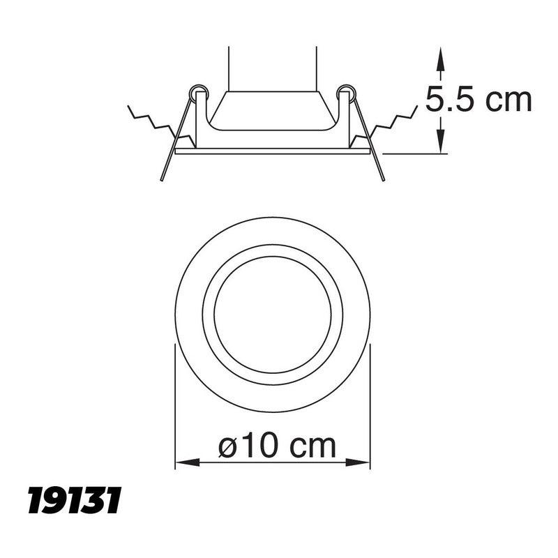 Lámpara Led | 19131 | 3W | Empotrar Techo | Luz Cálida 3000K / Luz Fría 6000K - LuzDeco