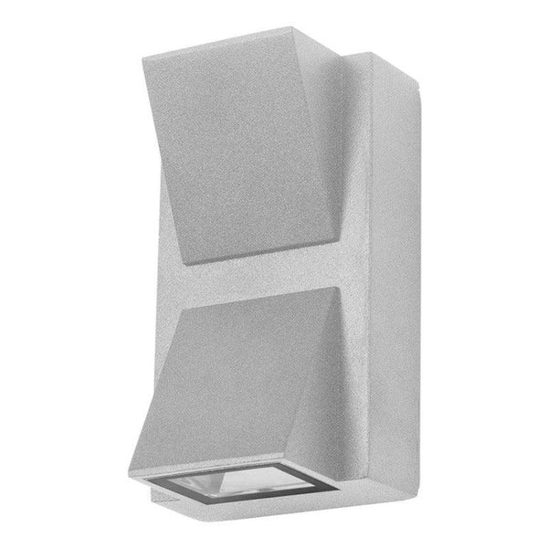 Luminaria LED Exterior Estevez ETX-0396-NEG: 4.1W, Luz Cálida 3000K, IP54, Sobreponer Pared, Color Gris- LuzDeco