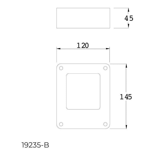 Lámpara Exterior LED Arbotante 6W Estevez 19235-B - Grafito - Ideal Jardines y Fachadas- LuzDeco