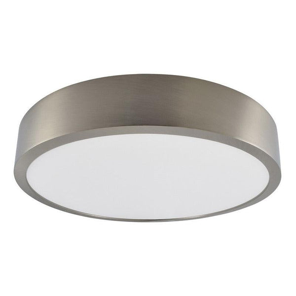 Lámpara Led Sobreponer Estevez Drum 6w Aluminio Color Níquel - LuzDeco