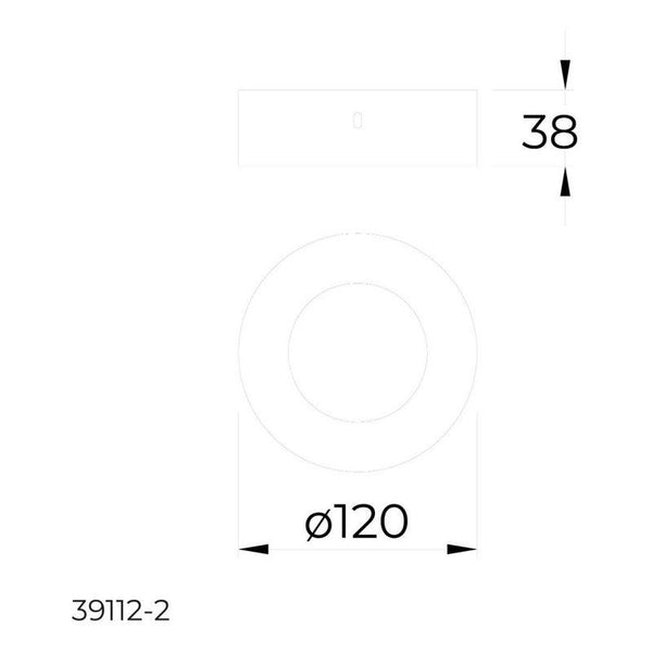 Lámpara LED Sobreponer Drum 6W Estevez 39112-2-CW - Luz Cálida/Neutra/Fría - Diseño Moderno- LuzDeco