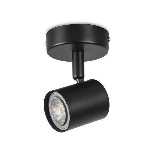 Foco LED Orientable en Riel Estevez EDE-0479-NEG - Base GU10 - Negro - Diseño Moderno - LuzDeco