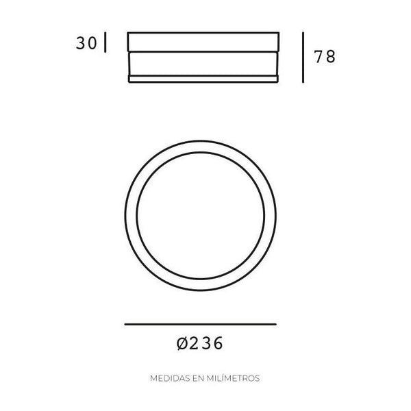 Estevez EDE-0426-CRO: Lámpara LED Sobreponer 1.5W - Luz Cálida 3000K - A Prueba de Vapor- LuzDeco