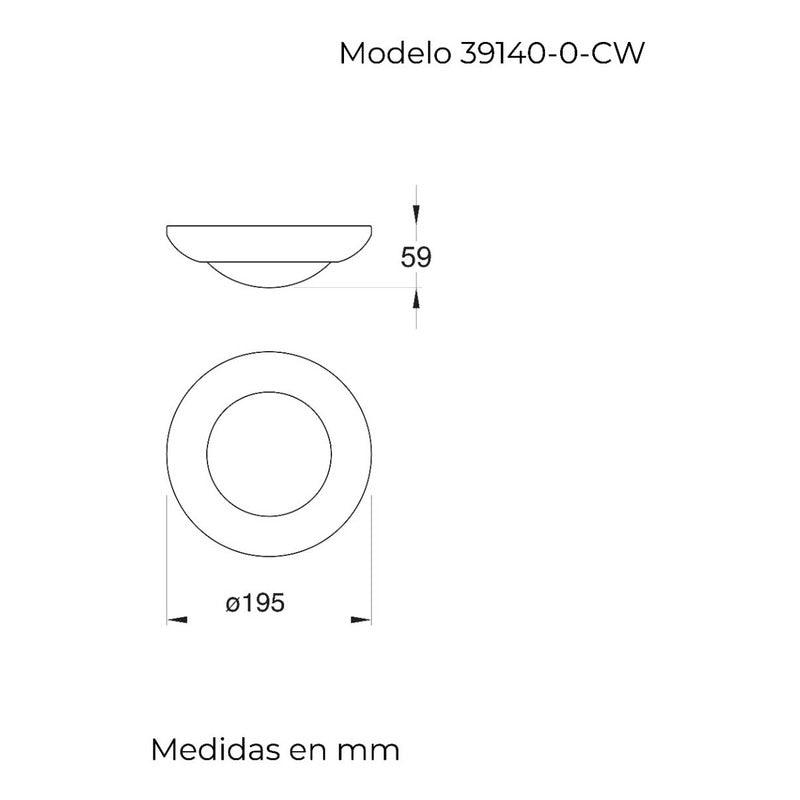 Lámpara Led | 39140 | 11W | Empotrar Techo | Luz Fría 6500K | Redondo 6 pulgadas - LuzDeco